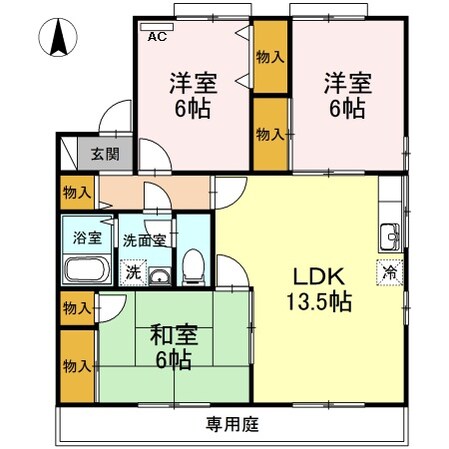 メゾン･ベルラルジュ　カトレア館の物件間取画像